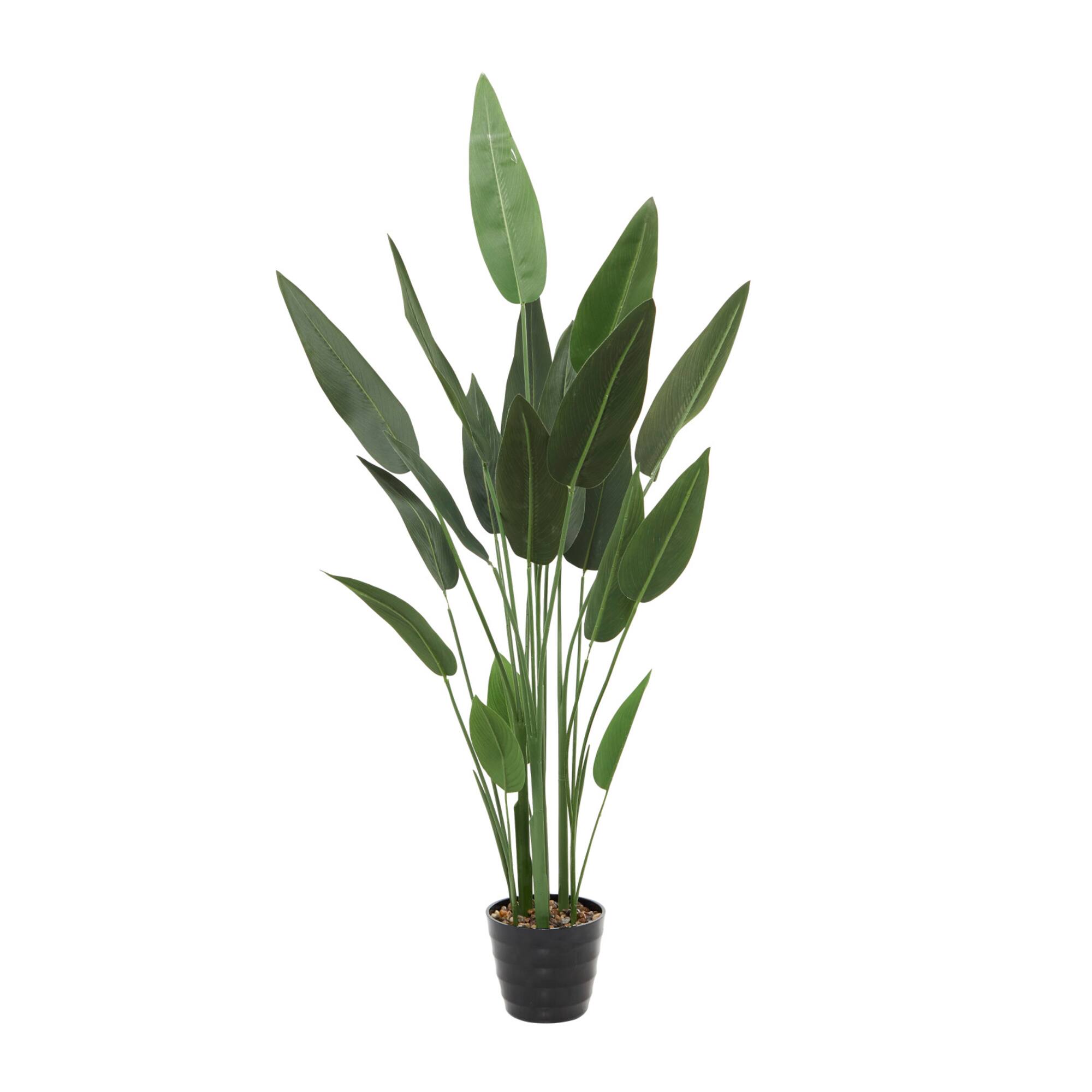 61" Green PVC Contemporary Potted Artificial Tree